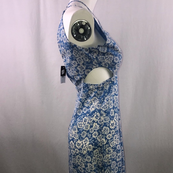 Topshop Cornflower Cutout Slipdress - Picture 6 of 7